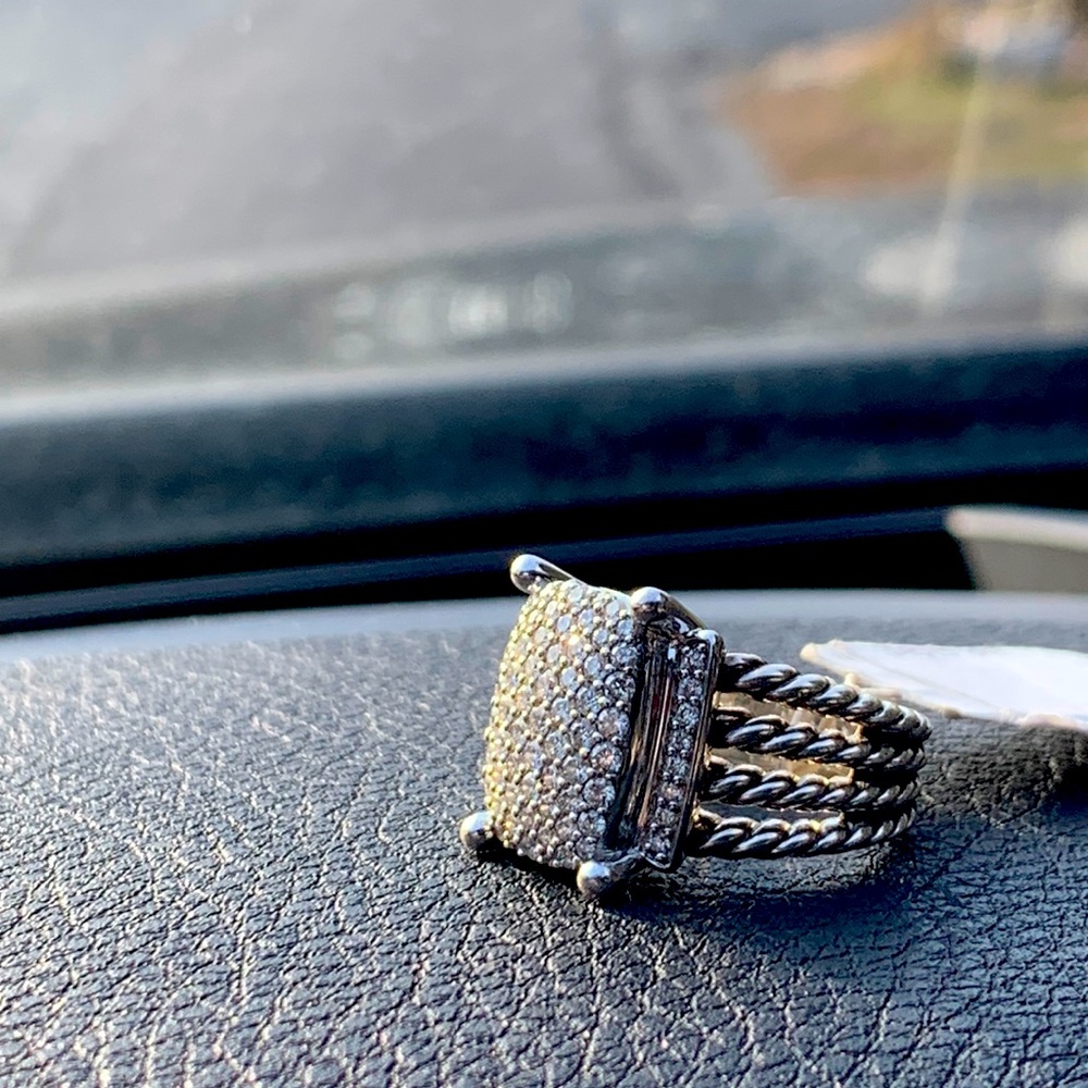 🤯🎁 David Yurman Wheaton Ring with 1.12ct in dimonds🔥🎊🎼